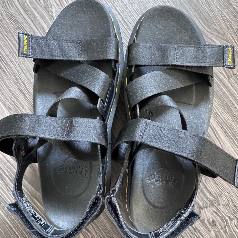 Dr. Martens Kimber II Platform Black Sandals - Picture 2 of 4